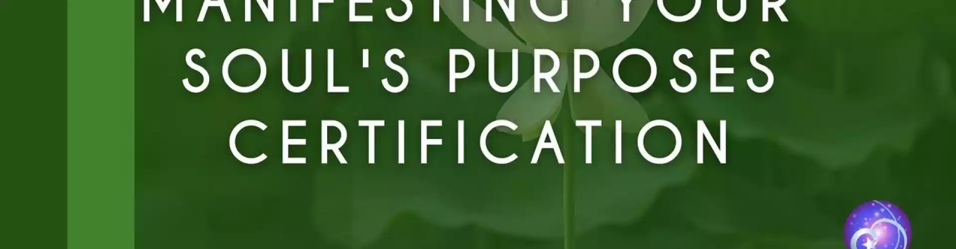 Manifesting Your Soul"s Purposes Certification